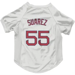 Boston Red Sox Ranger Suarez White Pet Jersey for Dog & Cat