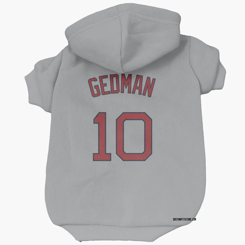 Boston Red Sox Rich Gedman Gray Pet Hoodie for Dog & Cat