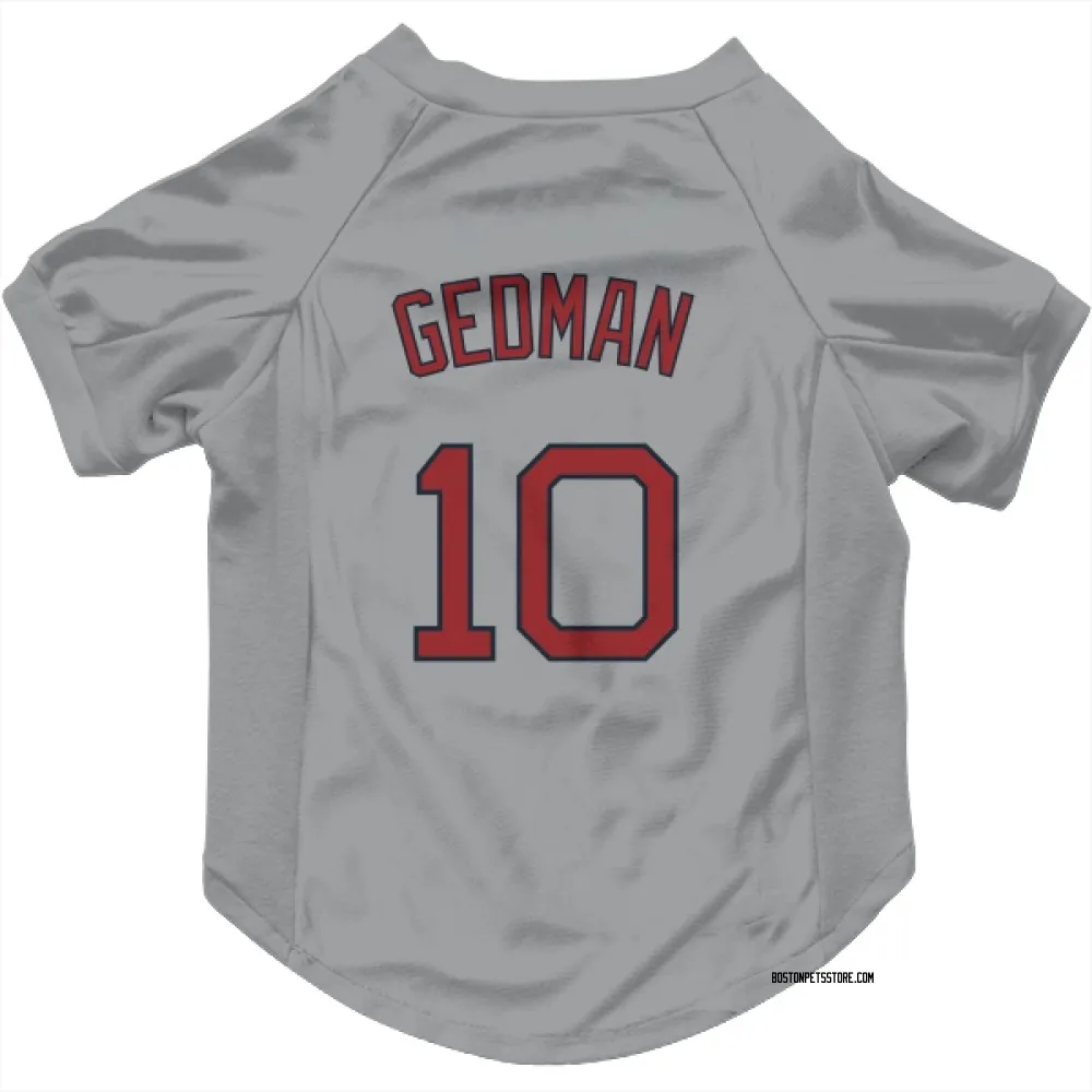 Boston Red Sox Rich Gedman Gray Pet Jersey for Dog & Cat