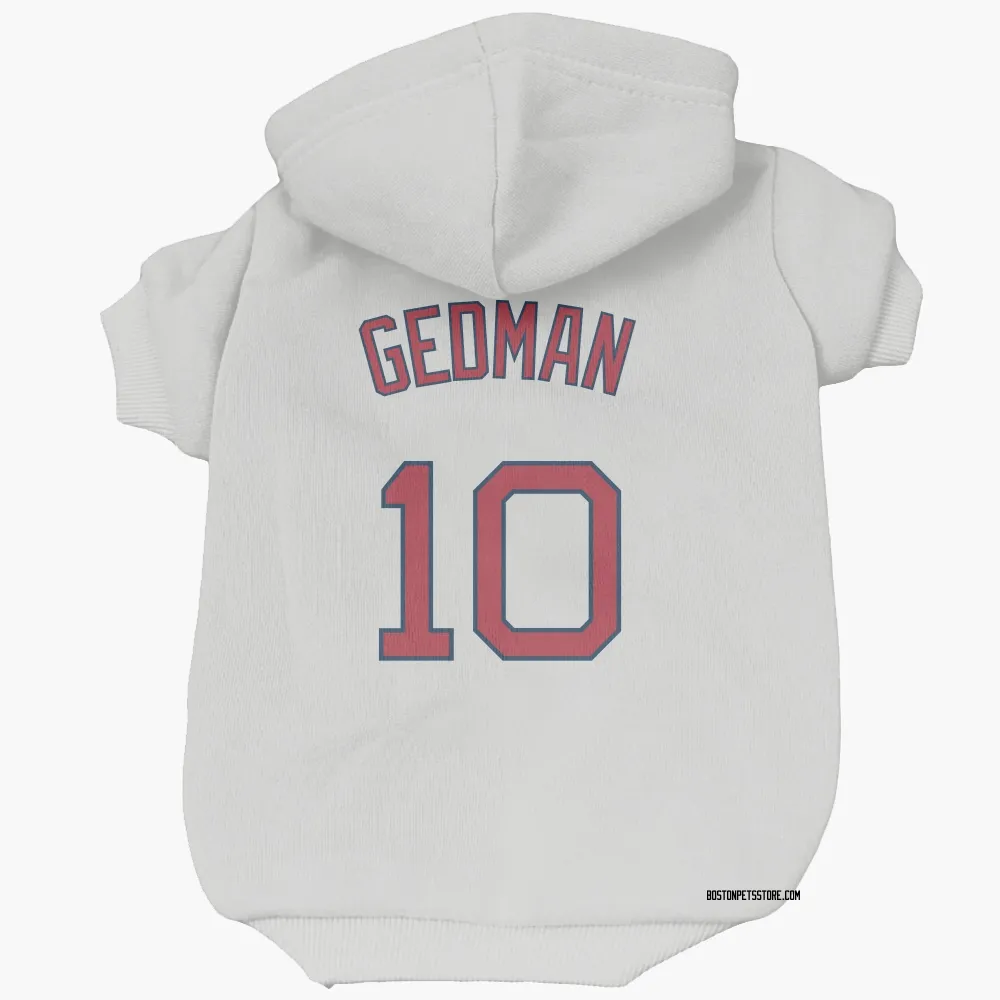 Boston Red Sox Rich Gedman White Pet Hoodie for Dog & Cat