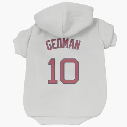 Boston Red Sox Rich Gedman White Pet Hoodie for Dog & Cat