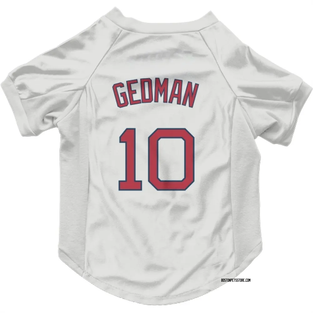 Boston Red Sox Rich Gedman White Pet Jersey for Dog & Cat