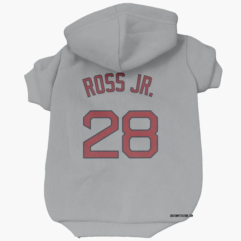 Boston Red Sox Robbie Ross Jr. Gray Pet Hoodie for Dog & Cat