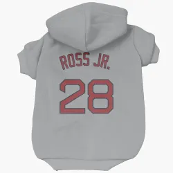 Boston Red Sox Robbie Ross Jr. Gray Pet Hoodie for Dog & Cat