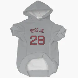 Boston Red Sox Robbie Ross Jr. Gray Pet Hoodie for Dog & Cat
