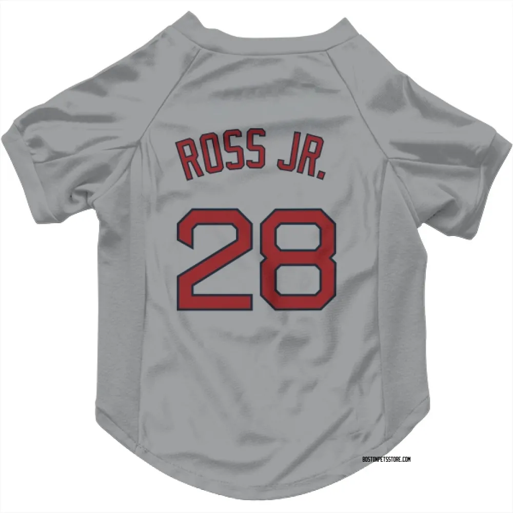 Boston Red Sox Robbie Ross Jr. Gray Pet Jersey for Dog & Cat