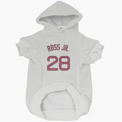 Boston Red Sox Robbie Ross Jr. White Pet Hoodie for Dog & Cat