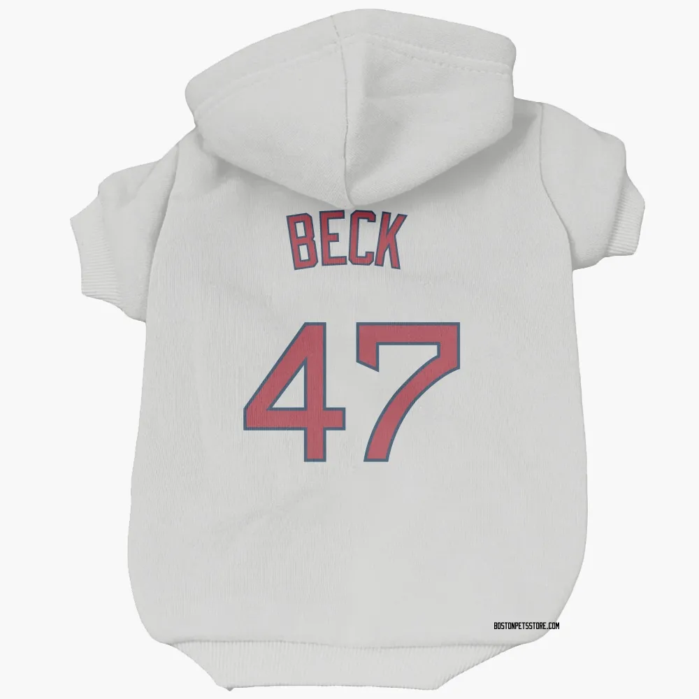Boston Red Sox Rod Beck White Pet Hoodie for Dog & Cat