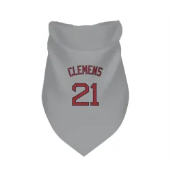 Boston Red Sox Roger Clemens Gray Pet Bandana for Dog & Cat