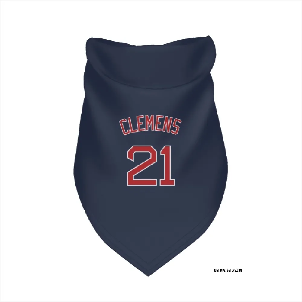 Boston Red Sox Roger Clemens Navy Pet Bandana for Dog & Cat