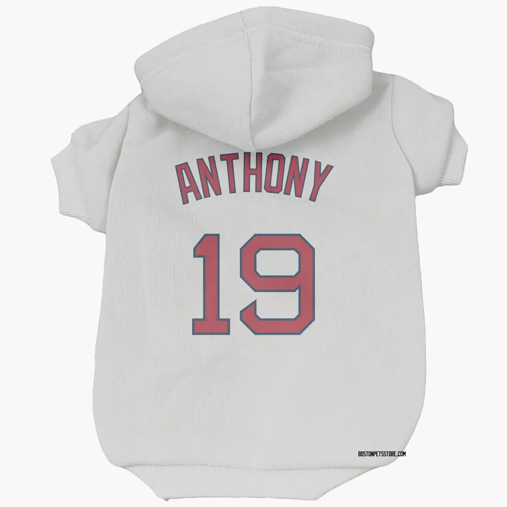 Boston Red Sox Roman Anthony White Pet Hoodie for Dog & Cat