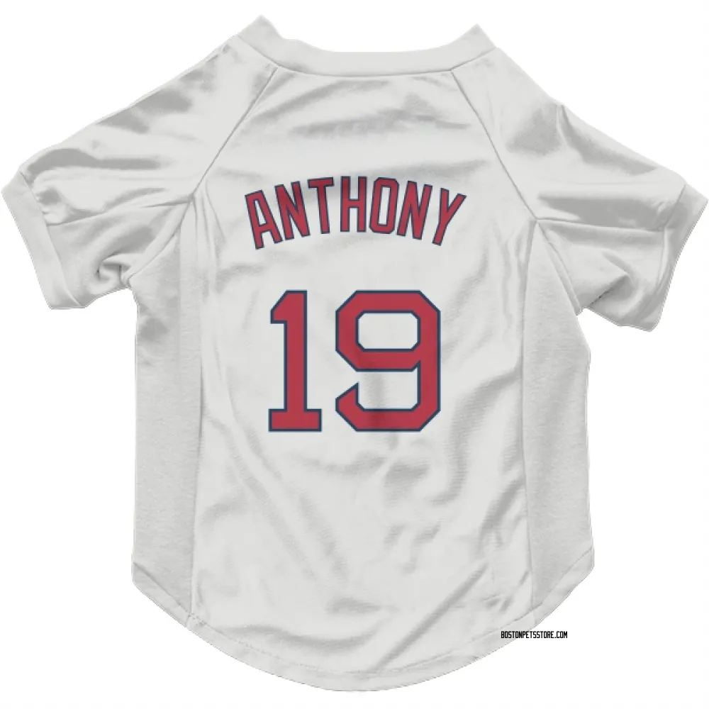 Boston Red Sox Roman Anthony White Pet Jersey for Dog & Cat