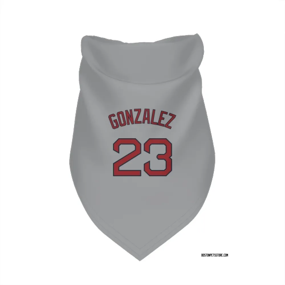 Boston Red Sox Romy Gonzalez Gray Pet Bandana for Dog & Cat