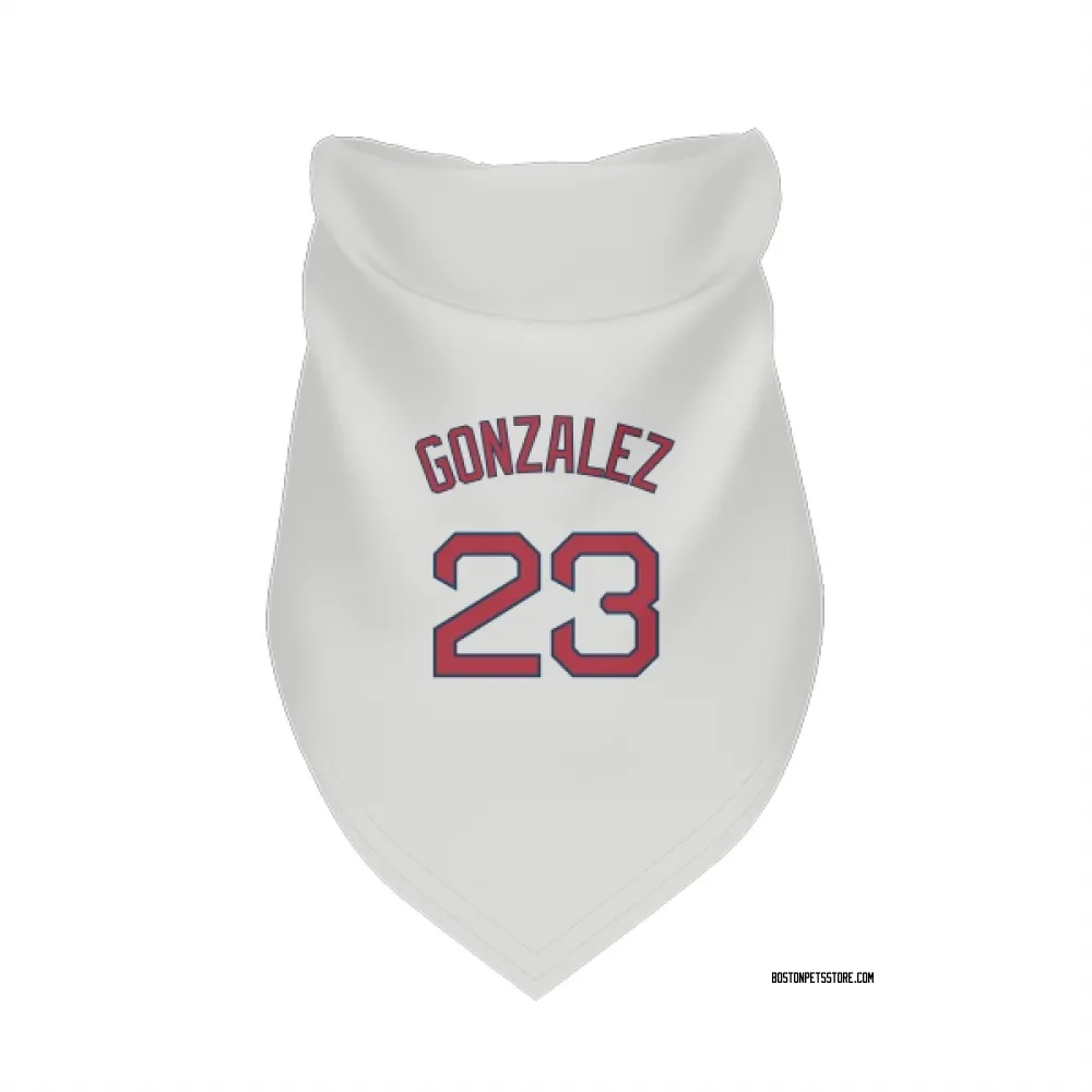 Boston Red Sox Romy Gonzalez White Pet Bandana for Dog & Cat