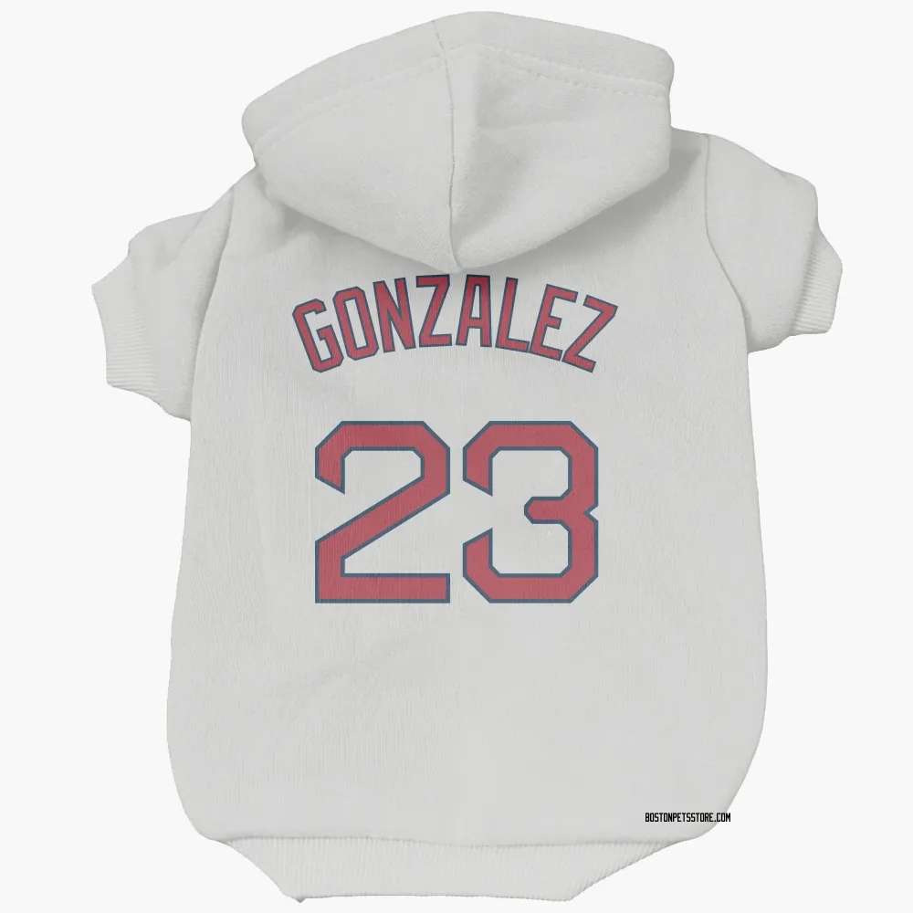 Boston Red Sox Romy Gonzalez White Pet Hoodie for Dog & Cat