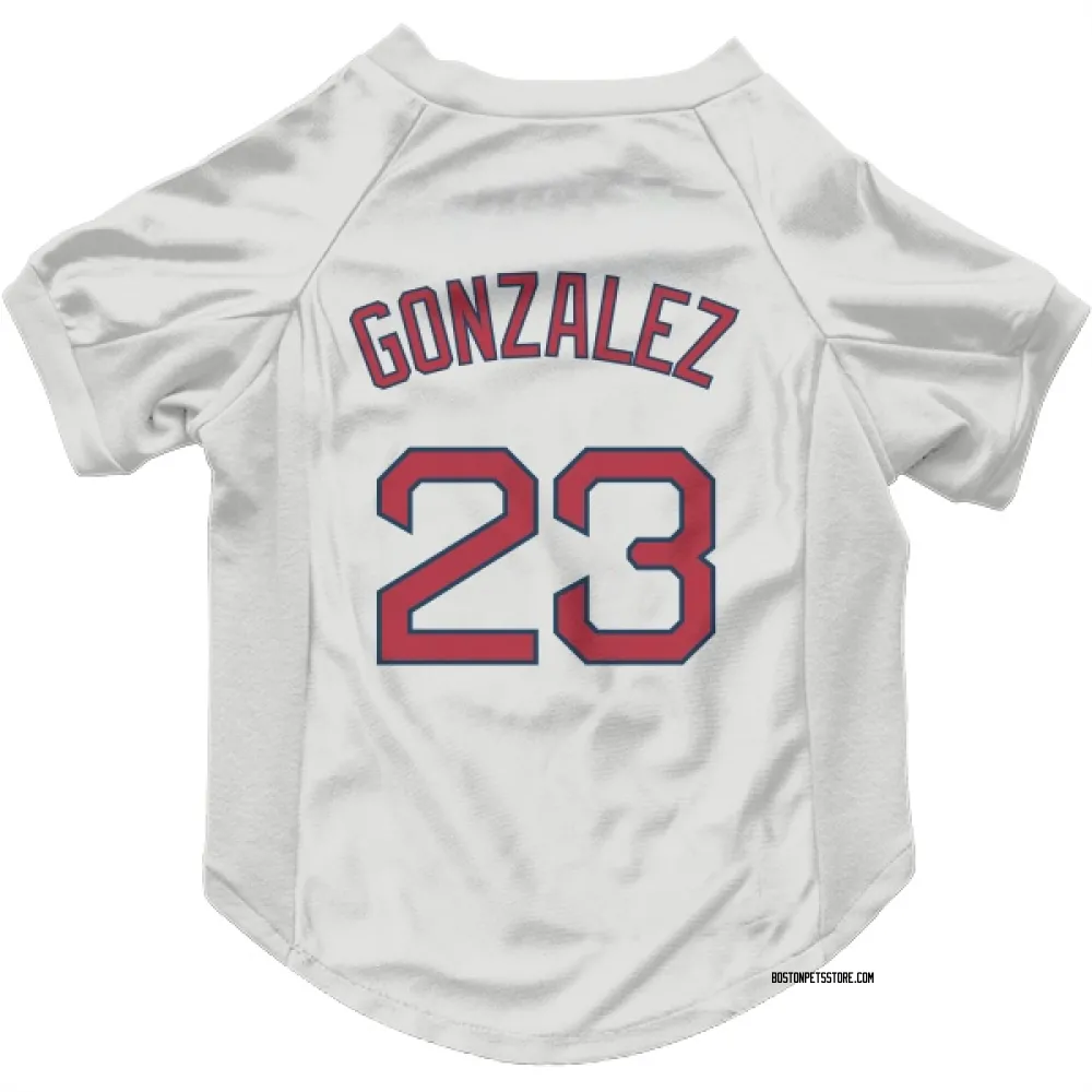 Boston Red Sox Romy Gonzalez White Pet Jersey for Dog & Cat
