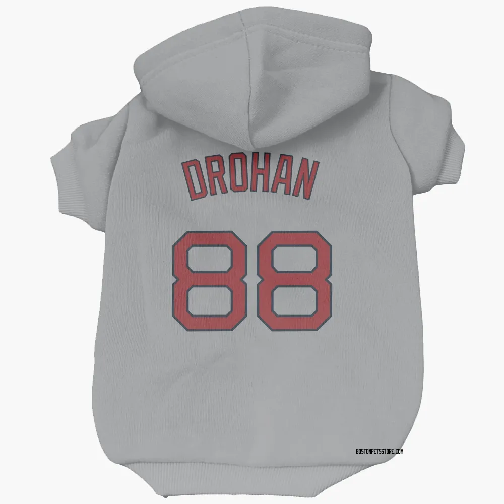 Boston Red Sox Shane Drohan Gray Pet Hoodie for Dog & Cat
