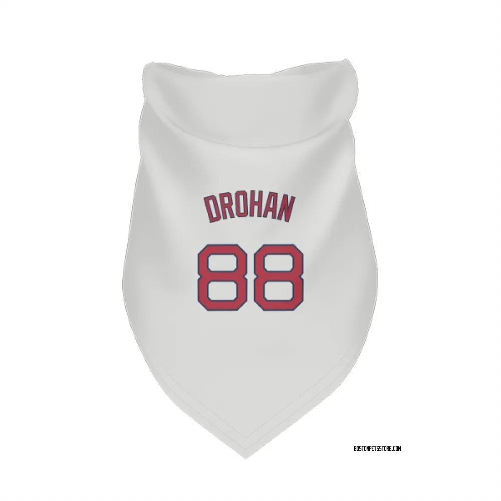 Boston Red Sox Shane Drohan White Pet Bandana for Dog & Cat