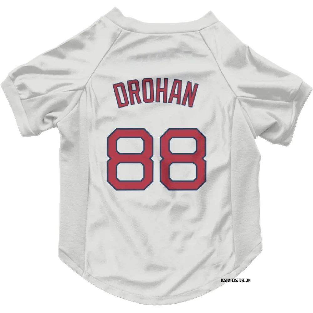 Boston Red Sox Shane Drohan White Pet Jersey for Dog & Cat