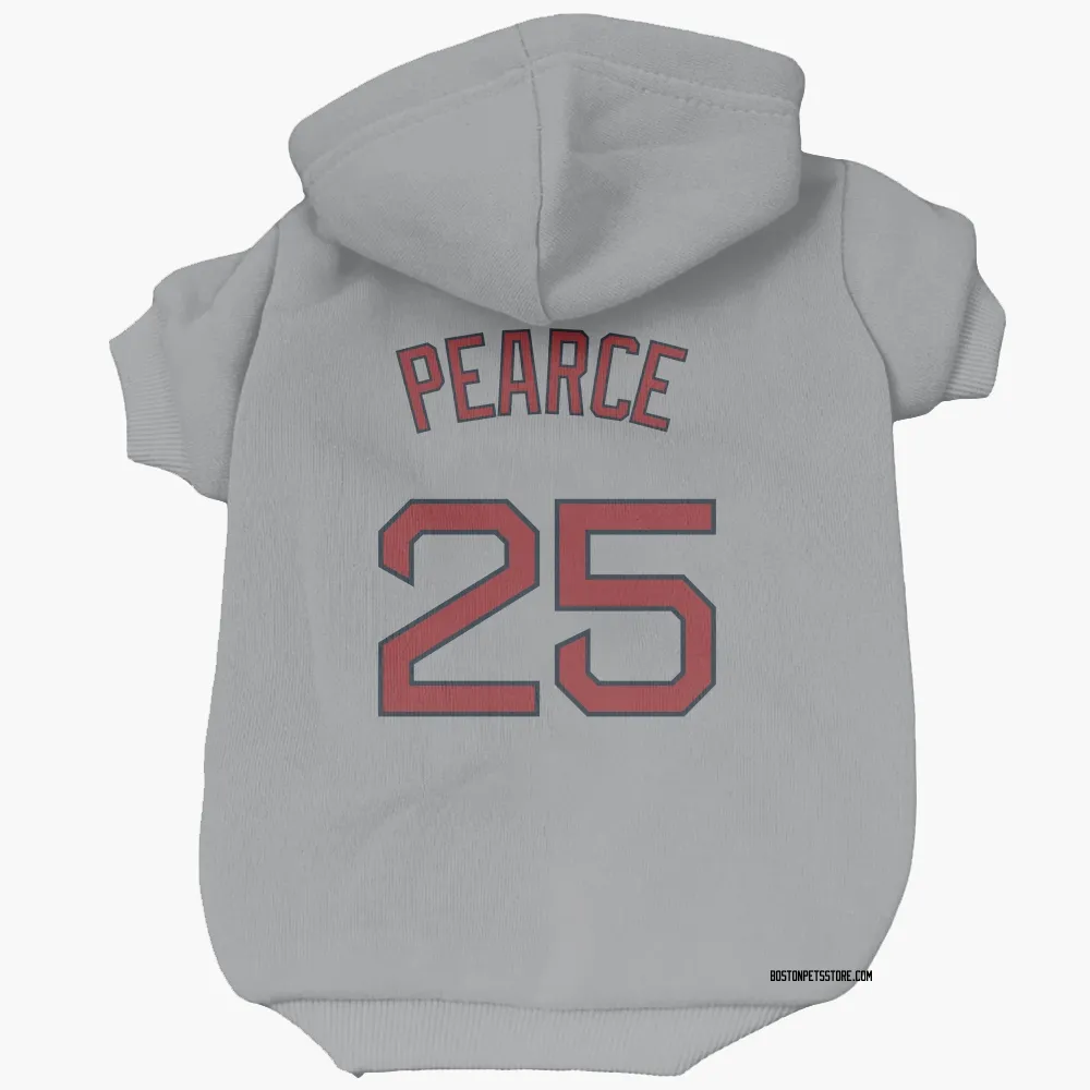 Boston Red Sox Steve Pearce Gray Pet Hoodie for Dog & Cat