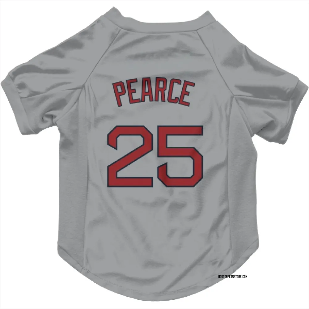 Boston Red Sox Steve Pearce Gray Pet Jersey for Dog & Cat