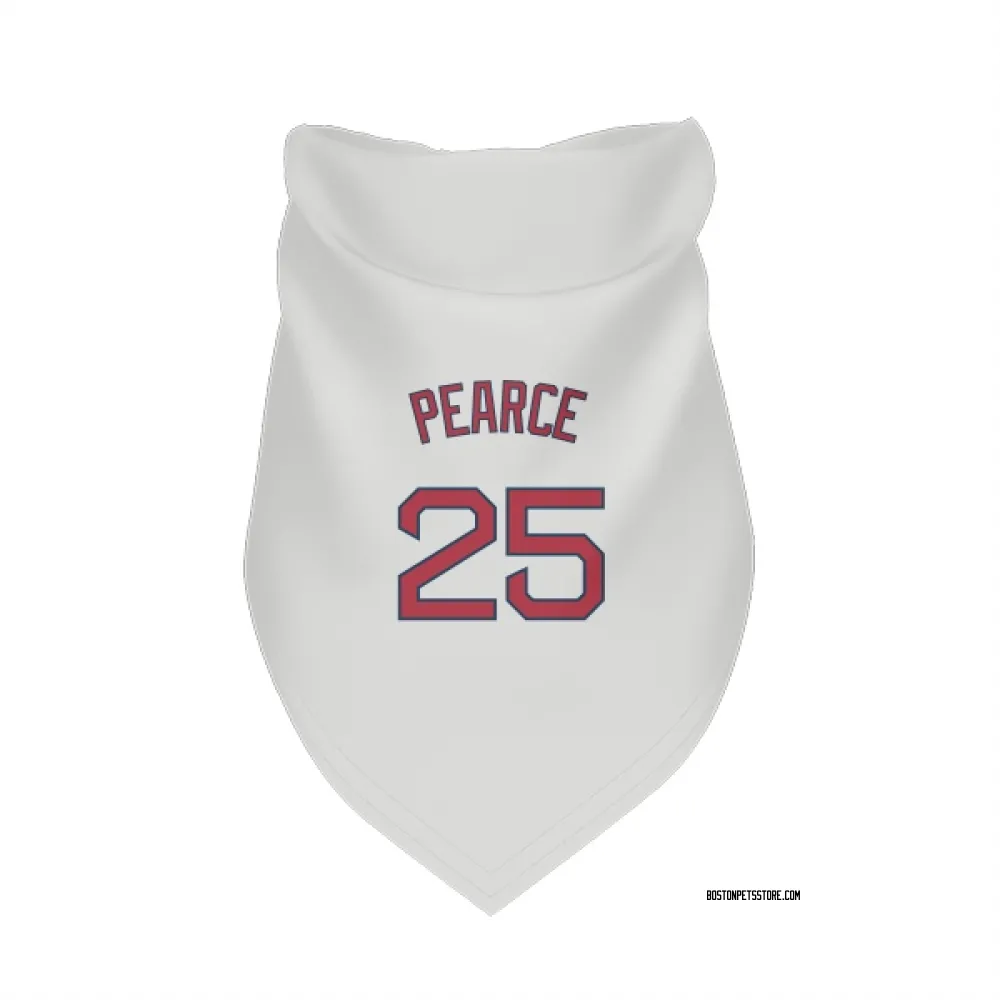 Boston Red Sox Steve Pearce White Pet Bandana for Dog & Cat