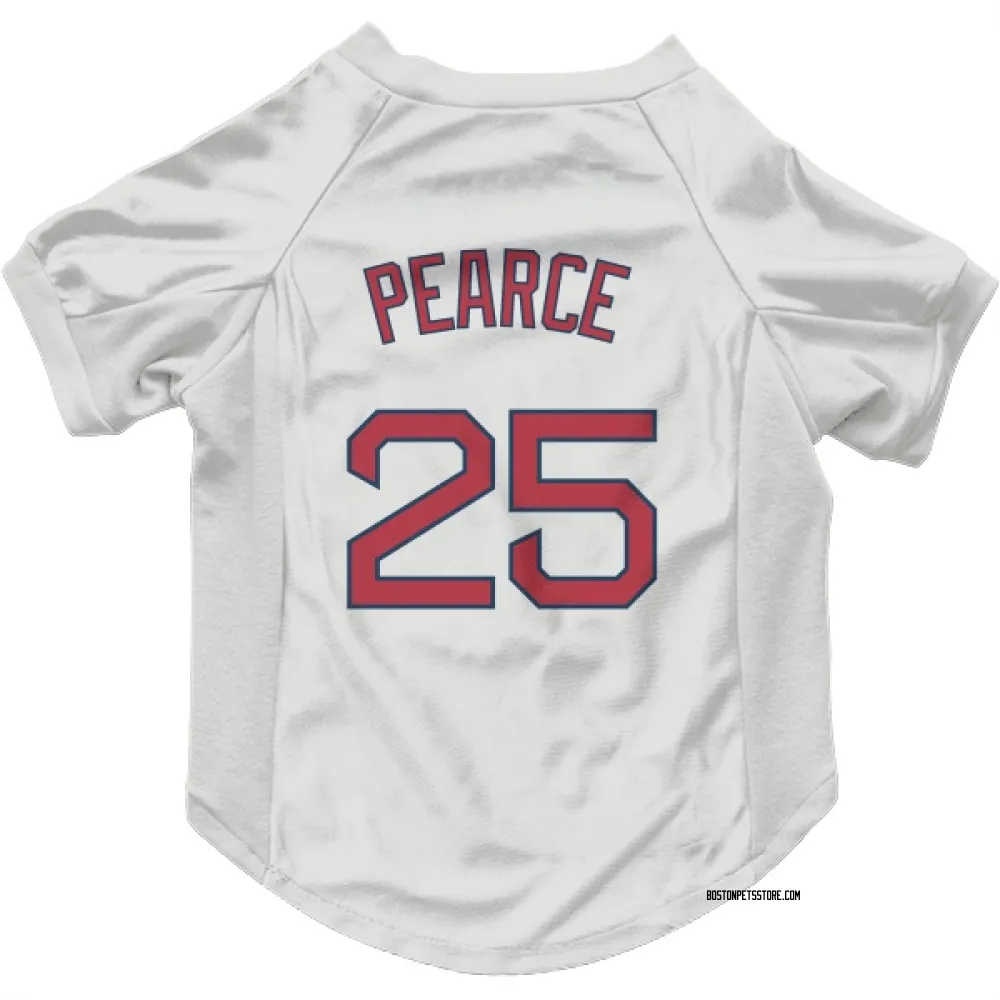 Boston Red Sox Steve Pearce White Pet Jersey for Dog & Cat