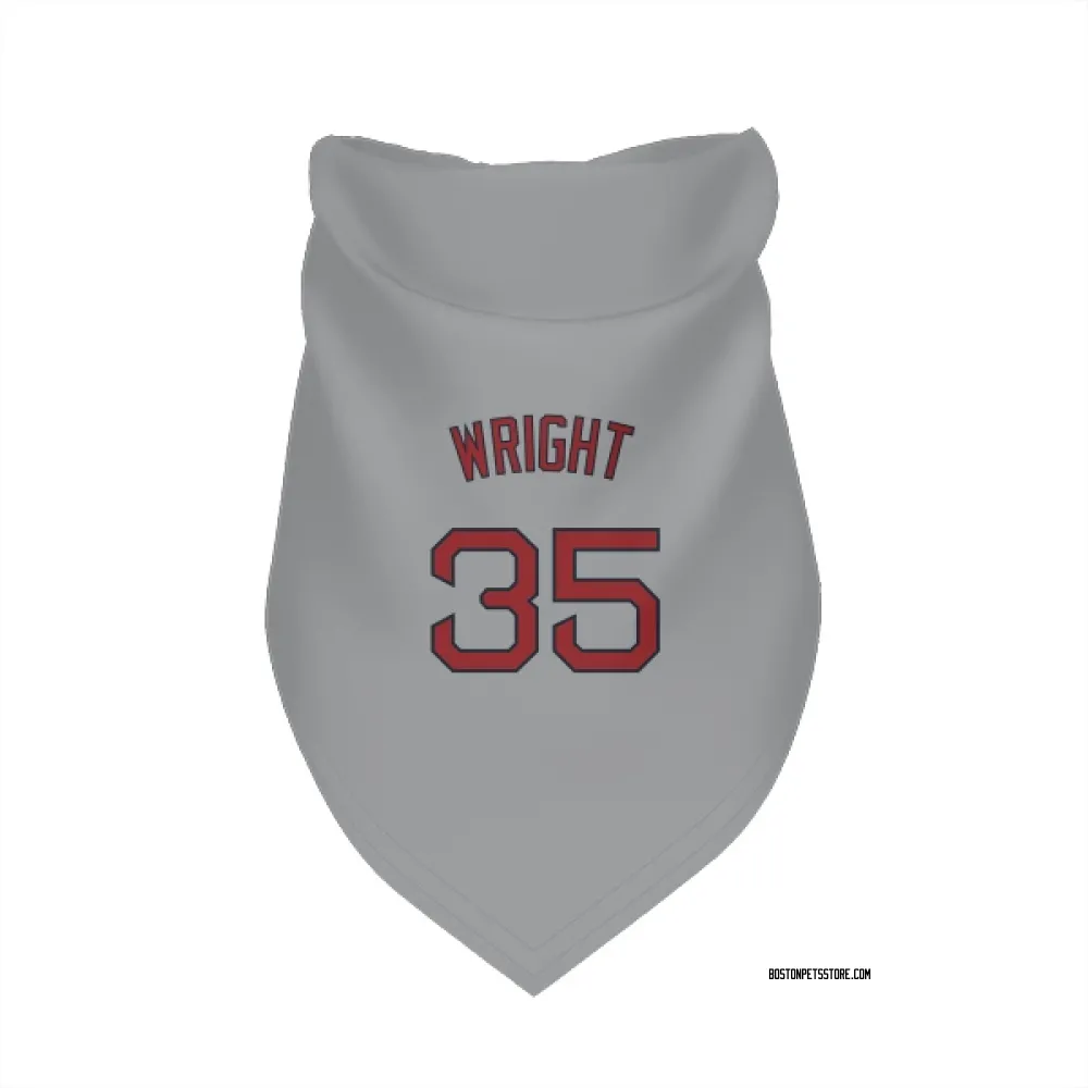 Boston Red Sox Steven Wright Gray Pet Bandana for Dog & Cat