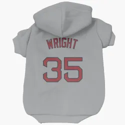 Boston Red Sox Steven Wright Gray Pet Hoodie for Dog & Cat