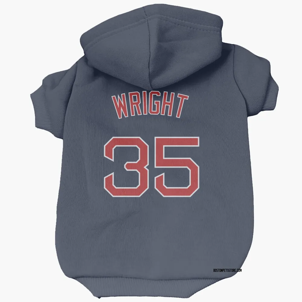 Boston Red Sox Steven Wright Navy Pet Hoodie for Dog & Cat