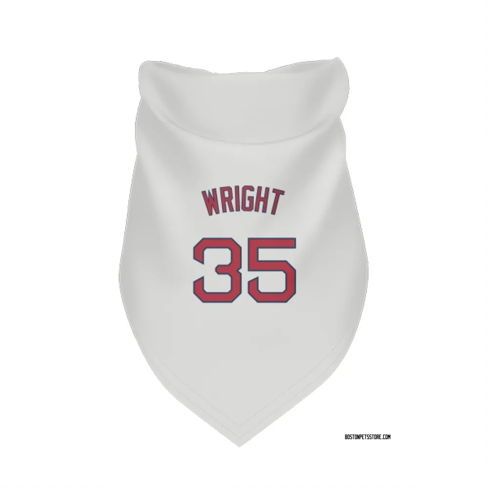 Boston Red Sox Steven Wright White Pet Bandana for Dog & Cat