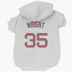 Boston Red Sox Steven Wright White Pet Hoodie for Dog & Cat