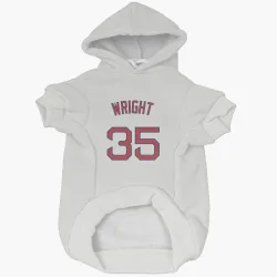 Boston Red Sox Steven Wright White Pet Hoodie for Dog & Cat