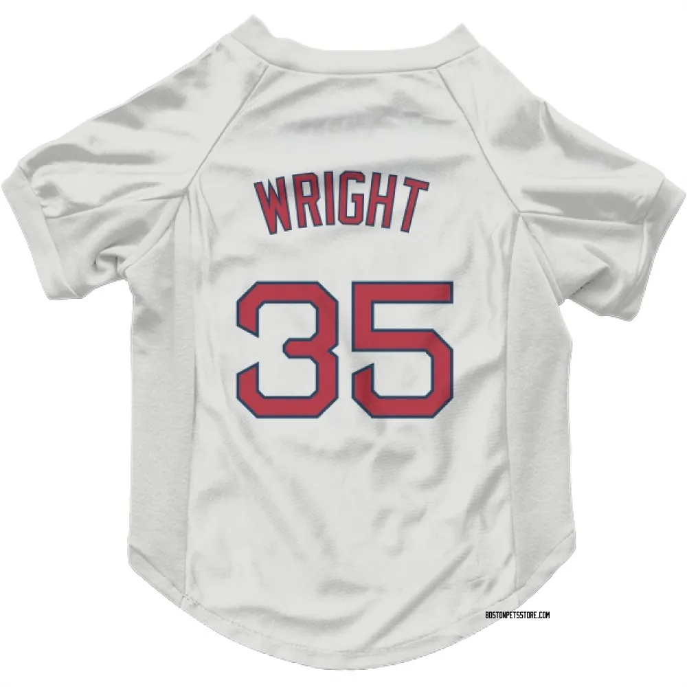 Boston Red Sox Steven Wright White Pet Jersey for Dog & Cat