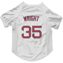 Boston Red Sox Steven Wright White Pet Jersey for Dog & Cat