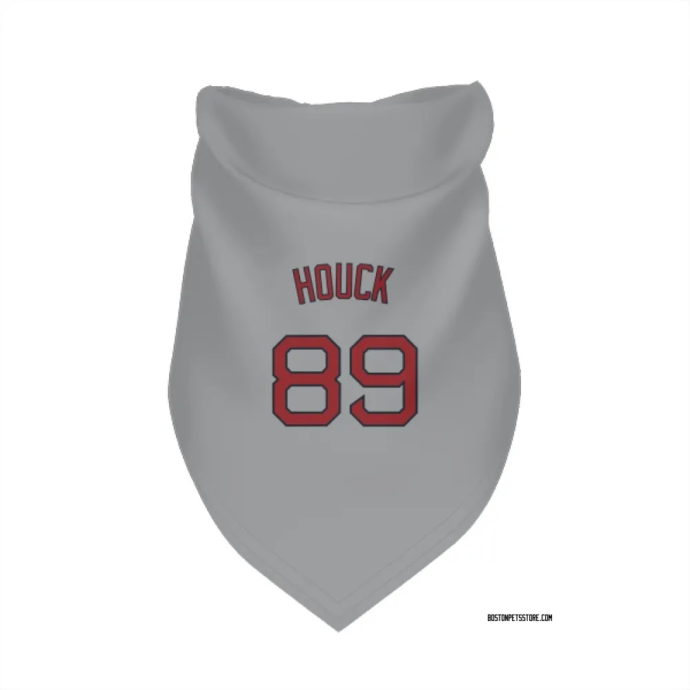 Boston Red Sox Tanner Houck Gray Pet Bandana for Dog & Cat