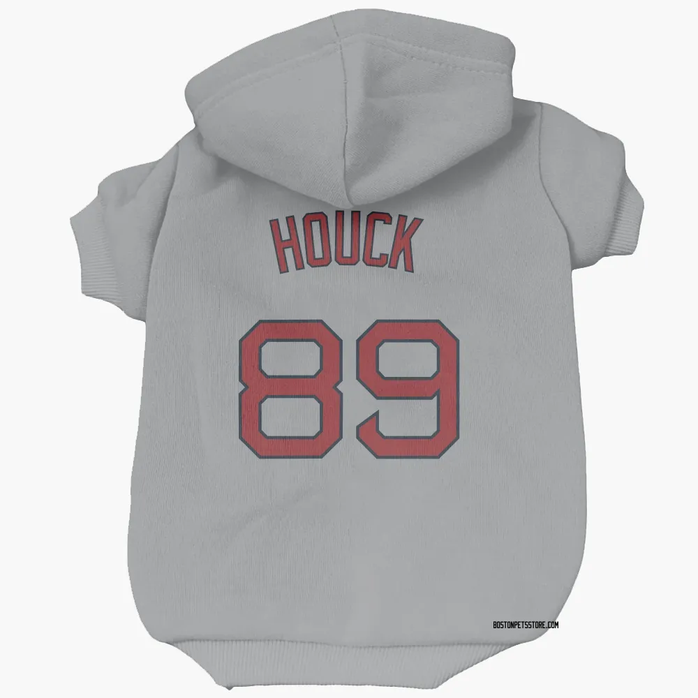 Boston Red Sox Tanner Houck Gray Pet Hoodie for Dog & Cat