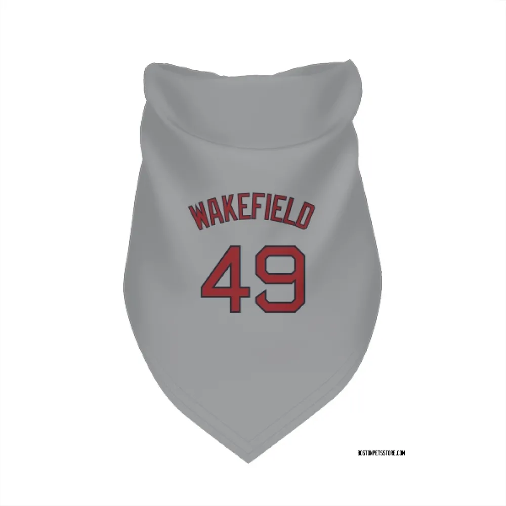 Boston Red Sox Tim Wakefield Gray Pet Bandana for Dog & Cat