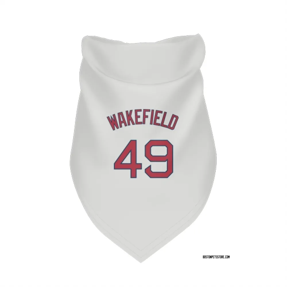 Boston Red Sox Tim Wakefield White Pet Bandana for Dog & Cat