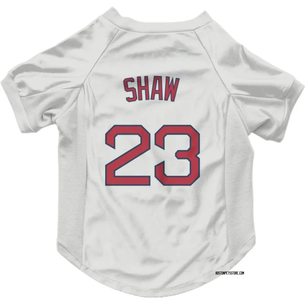 Boston Red Sox Travis Shaw White Pet Jersey for Dog & Cat