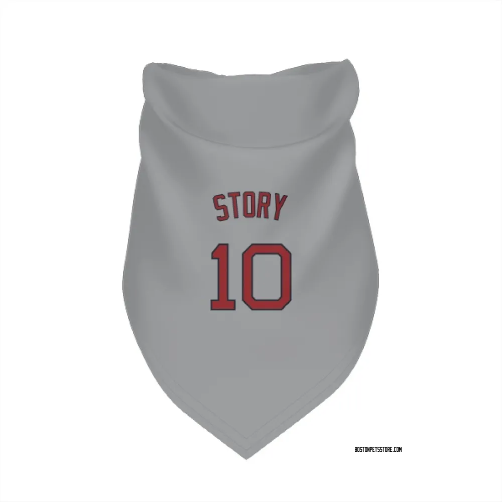 Boston Red Sox Trevor Story Gray Pet Bandana for Dog & Cat