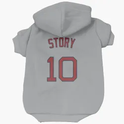 Boston Red Sox Trevor Story Gray Pet Hoodie for Dog & Cat