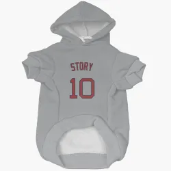 Boston Red Sox Trevor Story Gray Pet Hoodie for Dog & Cat