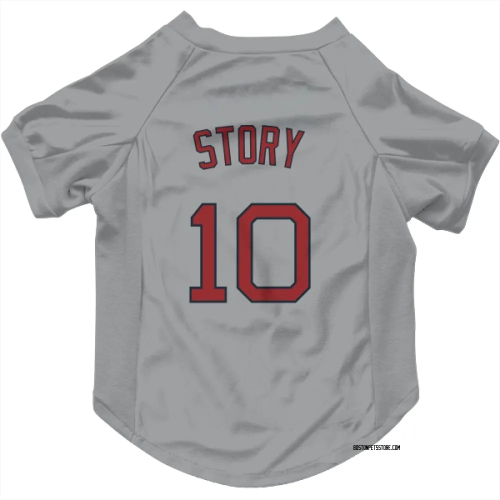 Boston Red Sox Trevor Story Gray Pet Jersey for Dog & Cat