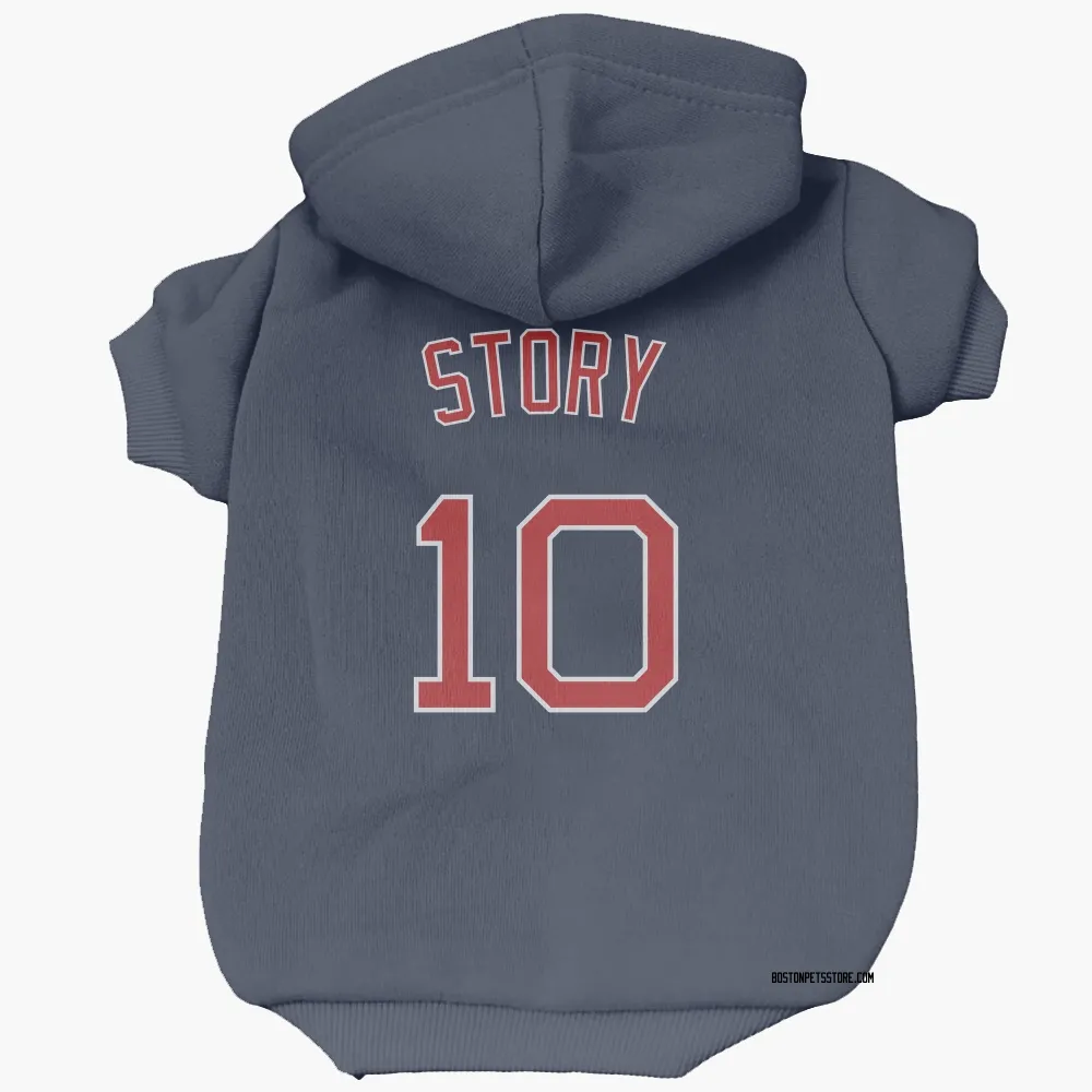 Boston Red Sox Trevor Story Navy Pet Hoodie for Dog & Cat