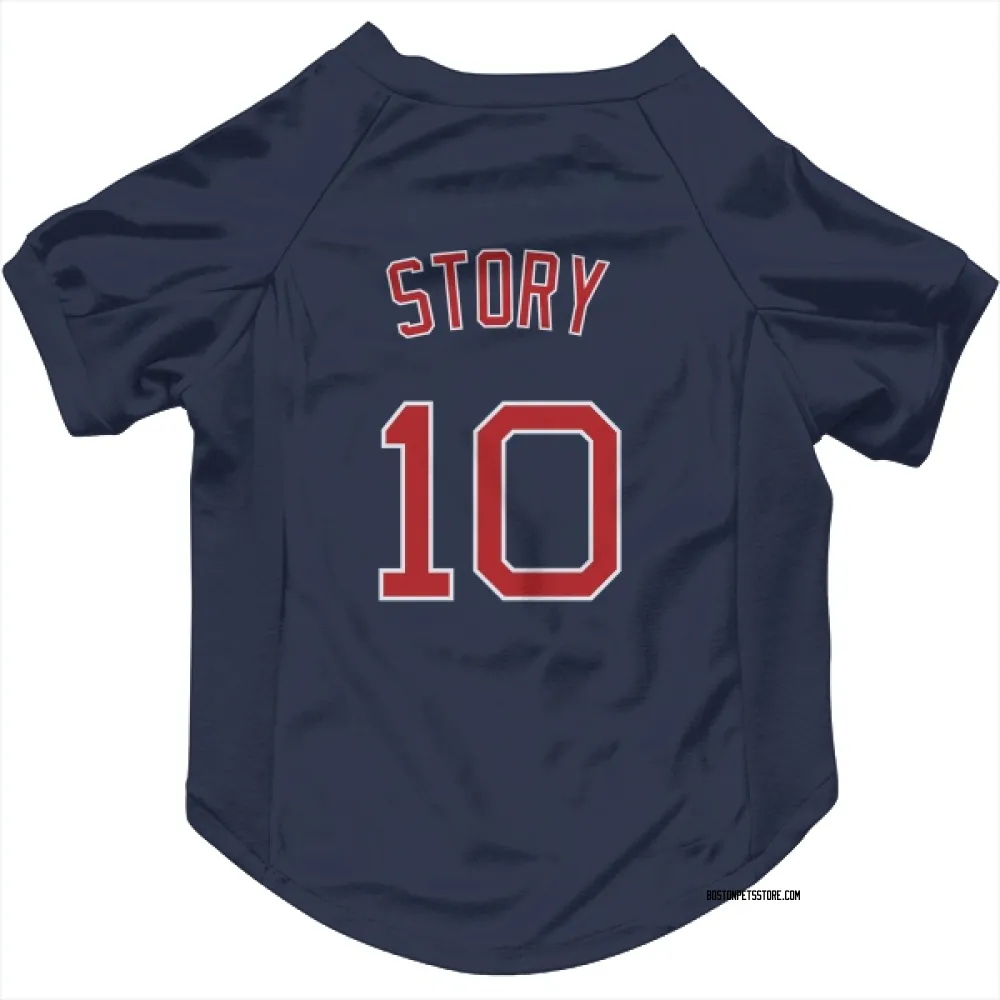 Boston Red Sox Trevor Story Navy Pet Jersey for Dog & Cat