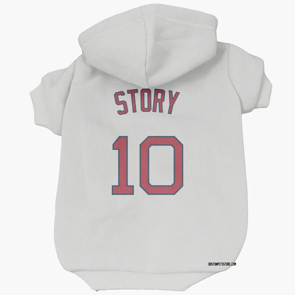 Boston Red Sox Trevor Story White Pet Hoodie for Dog & Cat