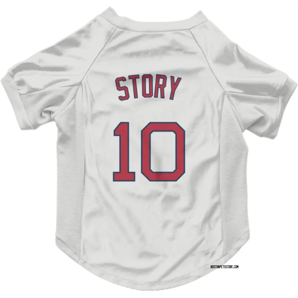 Boston Red Sox Trevor Story White Pet Jersey for Dog & Cat
