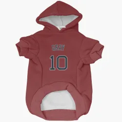 Boston Red Sox Tristan Gray Red Pet Hoodie for Dog & Cat