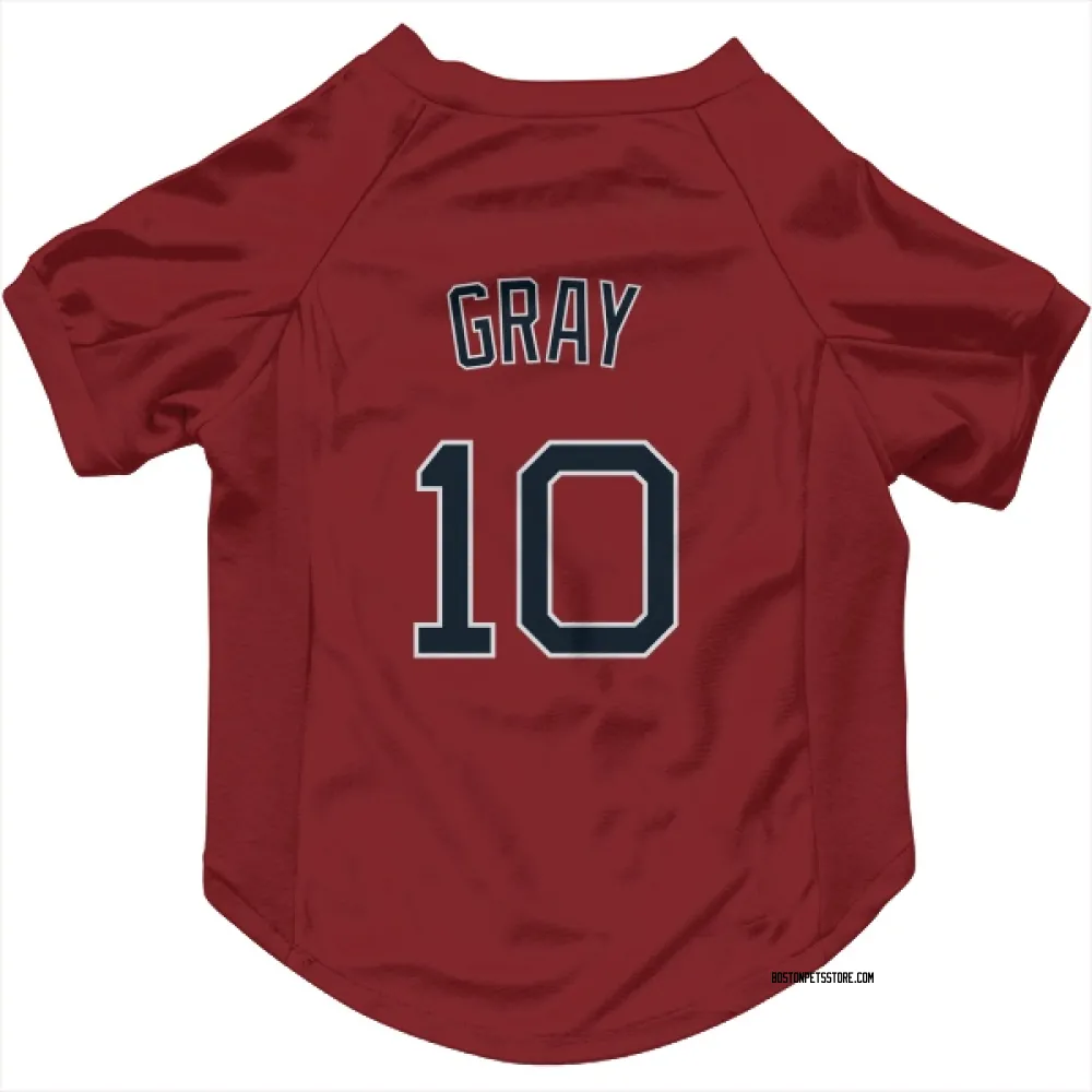 Boston Red Sox Tristan Gray Red Pet Jersey for Dog & Cat
